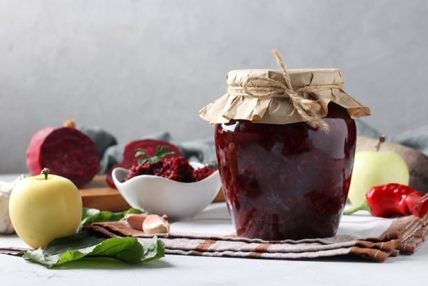 Салат из свеклы с яблоками на зиму Салат из свеклы с яблоками на зиму0