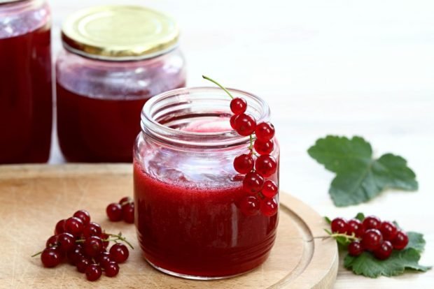 Соус из красной смородины с чесноком и базиликом к мясу0